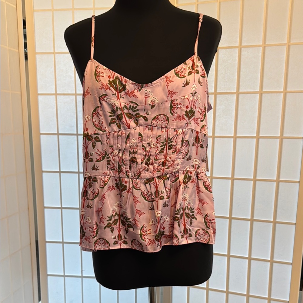 Anthropologie Floral Pink Women's Top at